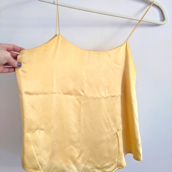 Reformation Yellow Satin Tank Top - Picture 5 of 8